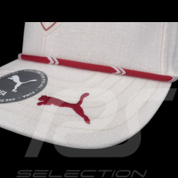 Casquette Ferrari F1 Team n° 16 Charles Leclerc GP Monaco 2026 Puma Beige / Rouge 701239025-001 - mixte
