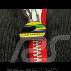 Veste Ayrton Senna F1 n° 12 Varsity Noir ASRC04002-BLK - mixte