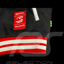 Veste Ayrton Senna F1 n° 12 Varsity Noir ASRC04002-BLK - mixte