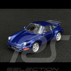 Porsche 964 Turbo 1990 bleu métallisé 1/24 Welly MAP02493716