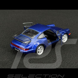 Porsche 964 Turbo 1990 metallic blue 1/24 Welly MAP02493716