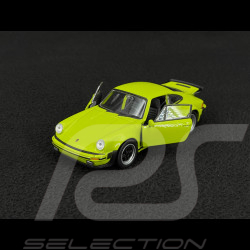 Porsche 911 Turbo 3.0 1975 Light Green Friction Toy 1/38 Welly MAP01025015