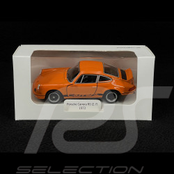 Porsche 911 Carrera RS 2.7 1973 Orange / Schwarze Streifen Reibungsspielzeug 1/38 Welly MAP01025015