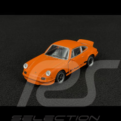 Porsche 911 Carrera RS 2.7 1973 Orange / Bandes Noires Jouet à friction 1/38 Welly MAP01025015