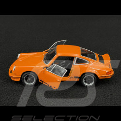 Porsche 911 Carrera RS 2.7 1973 Orange / Schwarze Streifen Reibungsspielzeug 1/38 Welly MAP01025015