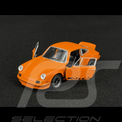 Porsche 911 Carrera RS 2.7 1973 Orange / Schwarze Streifen Reibungsspielzeug 1/38 Welly MAP01025015
