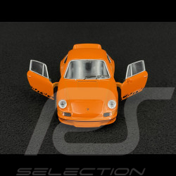 Porsche 911 Carrera RS 2.7 1973 Orange / Bandes Noires Jouet à friction 1/38 Welly MAP01025015