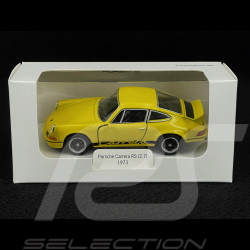 Porsche 911 Carrera RS 2.7 1973 Gelb / Schwarze Streifen Reibungsspielzeug 1/38 Welly MAP01025015
