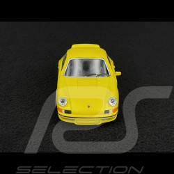 Porsche 911 Carrera RS 2.7 1973 Jaune / Bandes Noires Jouet à friction 1/38 Welly MAP01025015