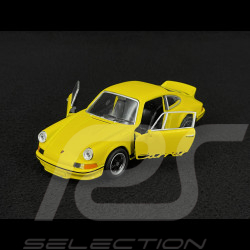 Porsche 911 Carrera RS 2.7 1973 Gelb / Schwarze Streifen Reibungsspielzeug 1/38 Welly MAP01025015