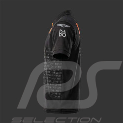 Genesis Poloshirt Magma Racing 2026 Schwarz / Orange Kappa 322M2XW - Unisex