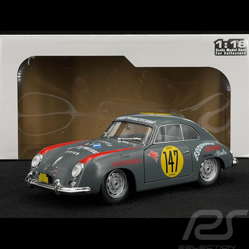 Porsche 356 Pre-A Coupe n° 147 Racing Panamericana 1954 Gris 1/18 Solido S1802807