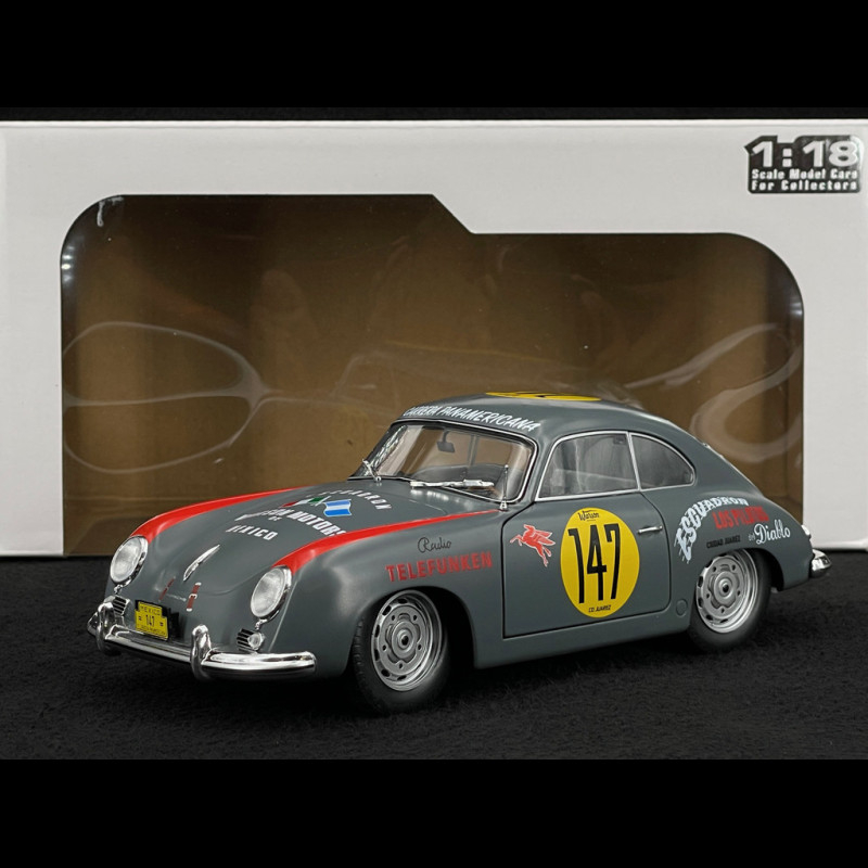 Porsche 356 Pre-A Coupe n° 147 Racing Panamericana 1954 Grey 1/18