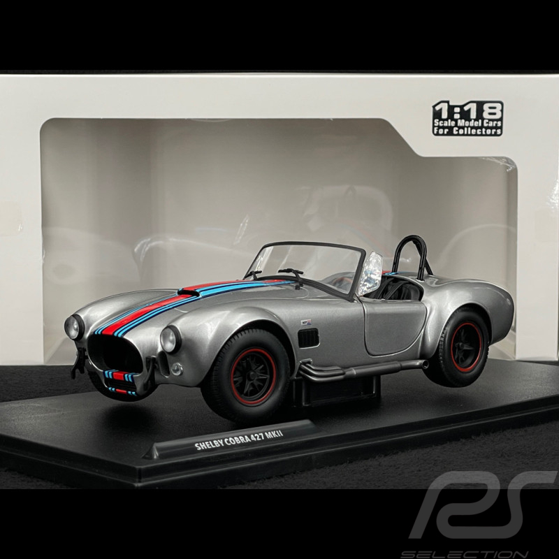 Shelby Cobra 427 Mk II 1965 Silber / Martini Streifen 1/18 Solido S1804913