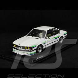 BMW Alpina B7 Turbo 1984 Blanc / Bandes Bleues et Vertes 1/18 Solido S1810303