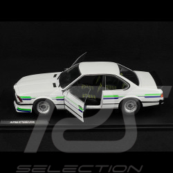 BMW Alpina B7 Turbo 1984 Weiß / Blau-Grüne Streifen 1/18 Solido S1810303