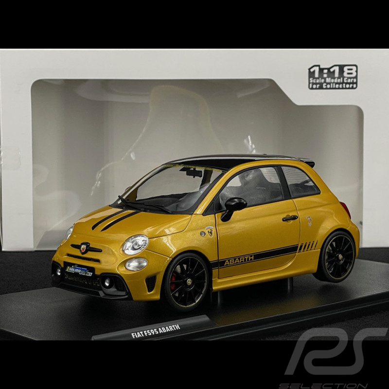 Fiat F595 Abarth 2024 Jaune / Noir 1/18 Solido S1811306