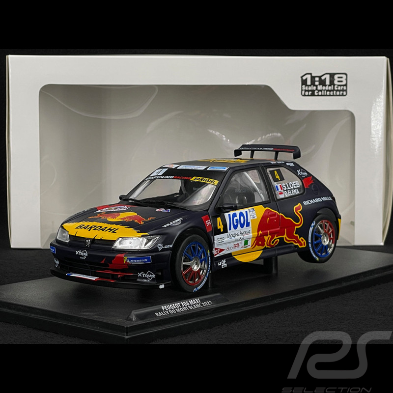 Peugeot 306 Maxi Nr 4 Sieger Rallye du Mont Blanc 2021 Sebastien Loeb 1/18 Solido S1808301