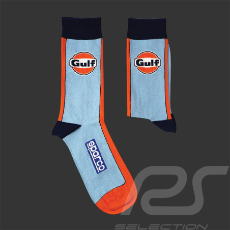 Inspiration Gulf Socken Sparco Hellblau / Orange / Marineblau - Farbmix - Größe 41/46