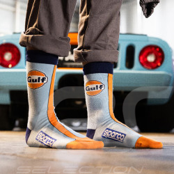 Inspiration Gulf Socks Sparco Light Blue / Orange / Navy Blue - Mixed - Size 41/46