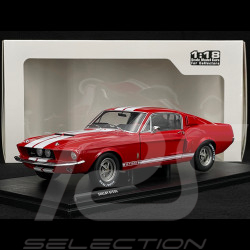 Ford Mustang Shelby GT500 1967 Candy Apple Red / White Stripes 1/18 Solido S1802902