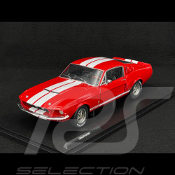 Ford Mustang Shelby GT500 1967 Candy Apple Red / White Stripes 1/18 Solido S1802902