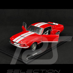 Ford Mustang Shelby GT500 1967 Bonbonapfelrot / Weiße Streifen 1/18 Solido S1802902