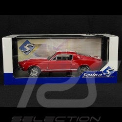 Ford Mustang Shelby GT500 1967 Rouge Bonbon / Bandes Blanches 1/18 Solido S1802902