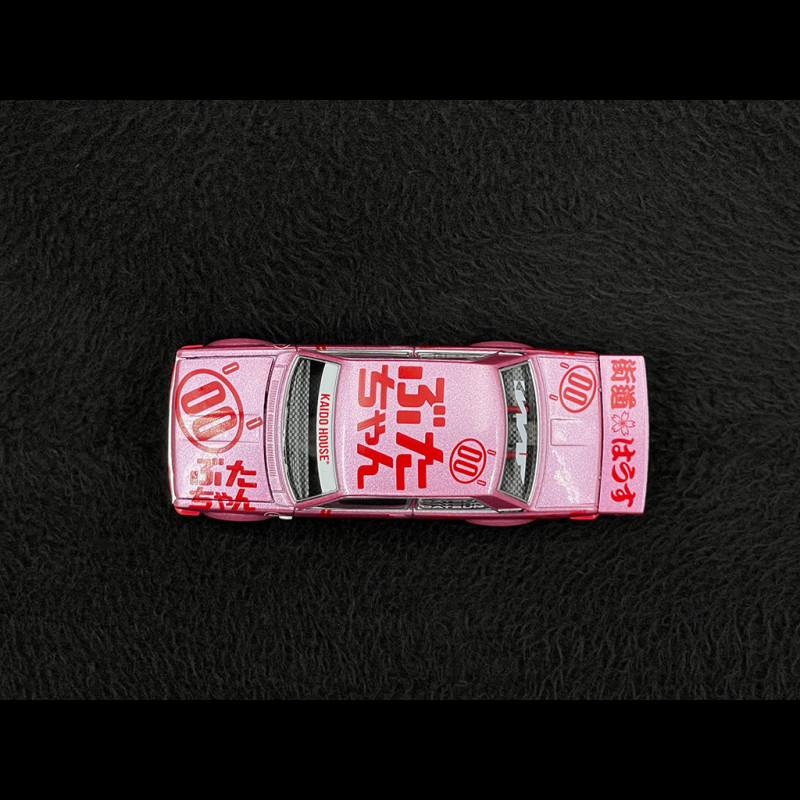 Datsun 510 Pro Street Buta V1 1969 Pink 1/64 Mini GT KHMG161