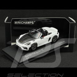 Porsche 718 Spyder RS 2023 Pack Weissach Blanc 1/43 Minichamps 410063131