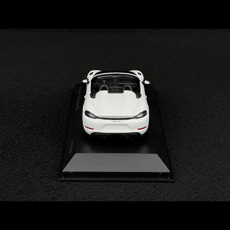 希少・ポルシェ 純正ミニカー】 718 Spyder、White、スケール：1/43