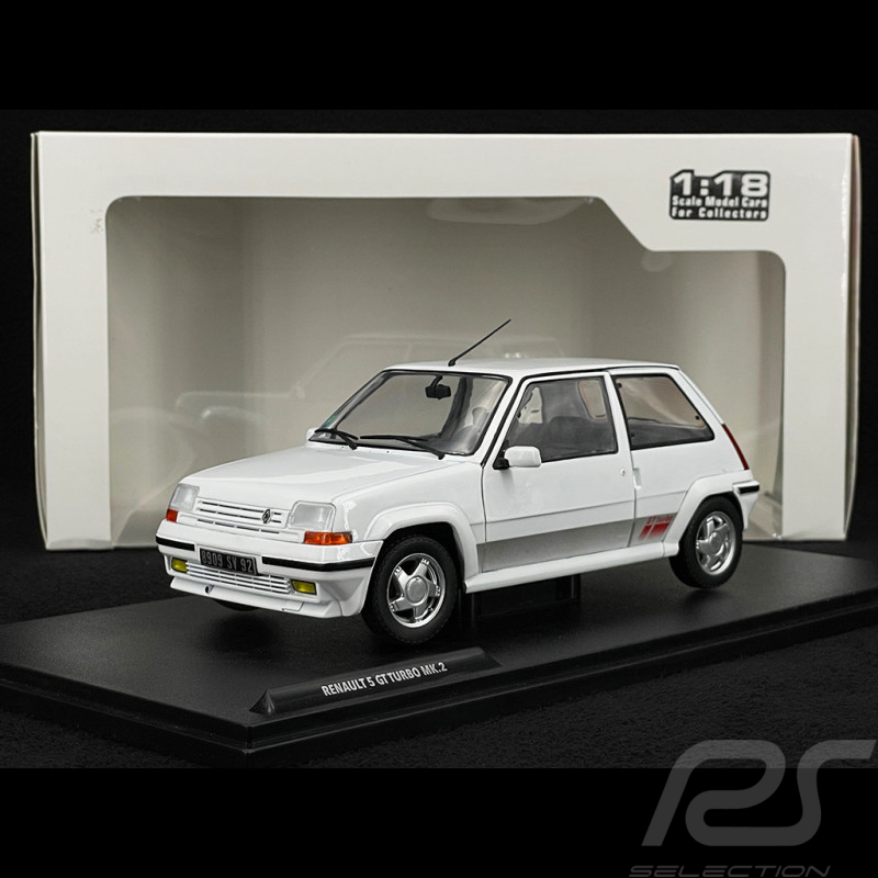 Renault 5 GT Turbo Mk II 1989 Pearl White 1/18 Solido S1810002