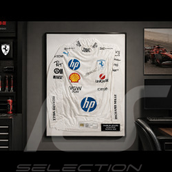 RARE : Charles Leclerc T-shirt Worn and Signed Monaco GP 2025 - Official Single Model framed