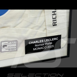 SELTEN : Charles Leclerc T-Shirt - Getragen und signiert beim Monaco GP 2025 – Offizielles Einzelstück gerahmt