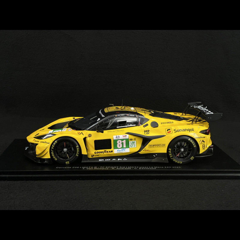 Chevrolet Corvette Z06 GT3.R n° 81 3rd LMGT3 24h Le Mans 2025 1/18