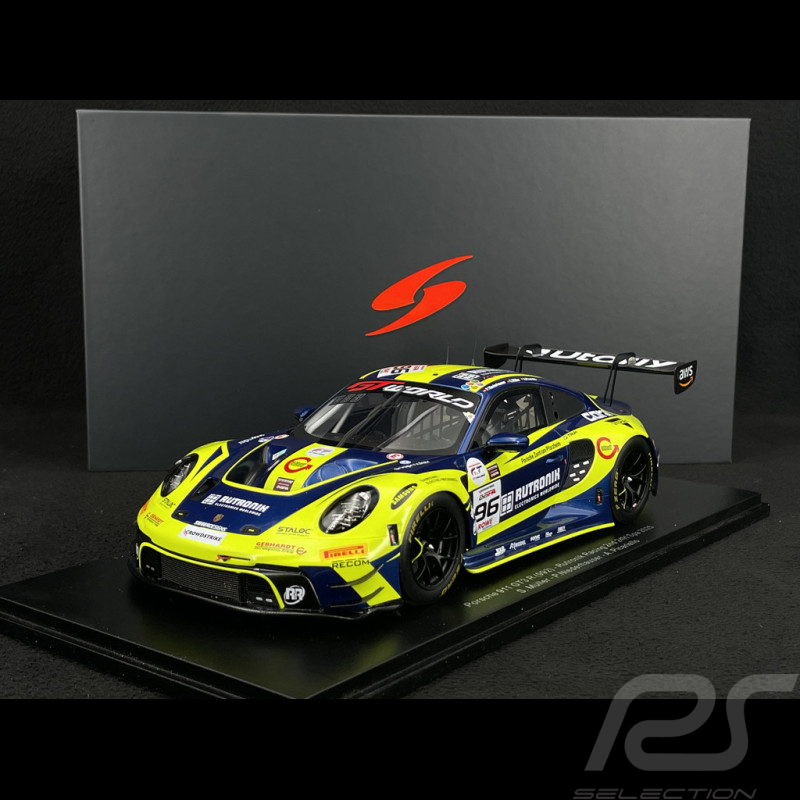 Porsche 911 GT3 R Type 992 n° 96 2ème 24h Spa 2025 1/18 Spark 18SB081