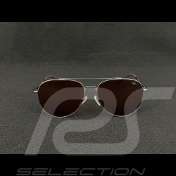 Red Bull Sunglasses X Spect Eyewear Silver Frame / Brown Polarized Lenses CORSAIR-003