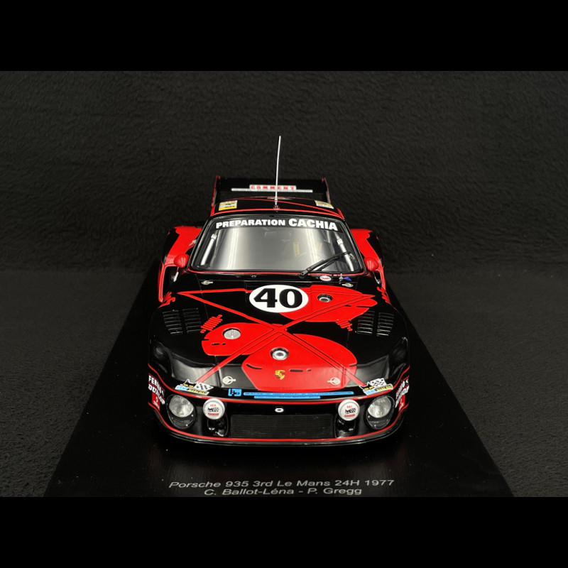 Porsche 935 n° 40 3rd 24h le Mans 1977 1/18 Spark 18S619