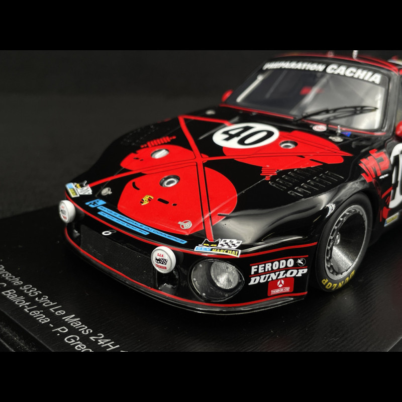 Porsche 935 n° 40 3rd 24h le Mans 1977 1/18 Spark 18S619