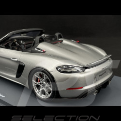 Porsche 718 Spyder RS 2023 GT Silver Metallic 1/18 Schuco 18U00013