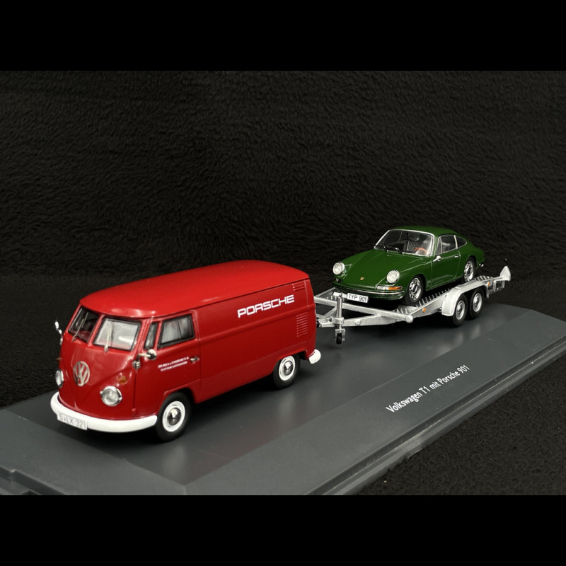 Volkswagen T1 Combi Porsche Renndienst with Trailer + Porsche 901