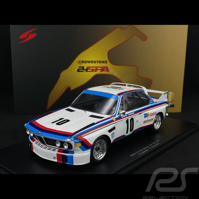 BMW 3.0 CSL n° 10 Vainqueur 24h Spa 1973 1/18 Spark 18SPA1973