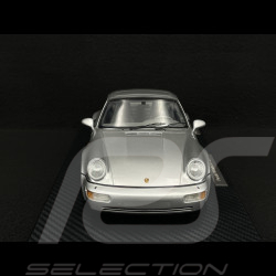 Porsche 911 Type 964 Turbo 3.6 1993 Silver Grey RS Selection x Spark 1/18 18RSF015