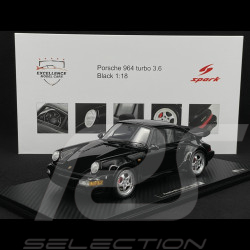 Porsche 911 Type 964 Turbo 3.6 1993 Noir RS Selection x Spark 1/18 18RSF014