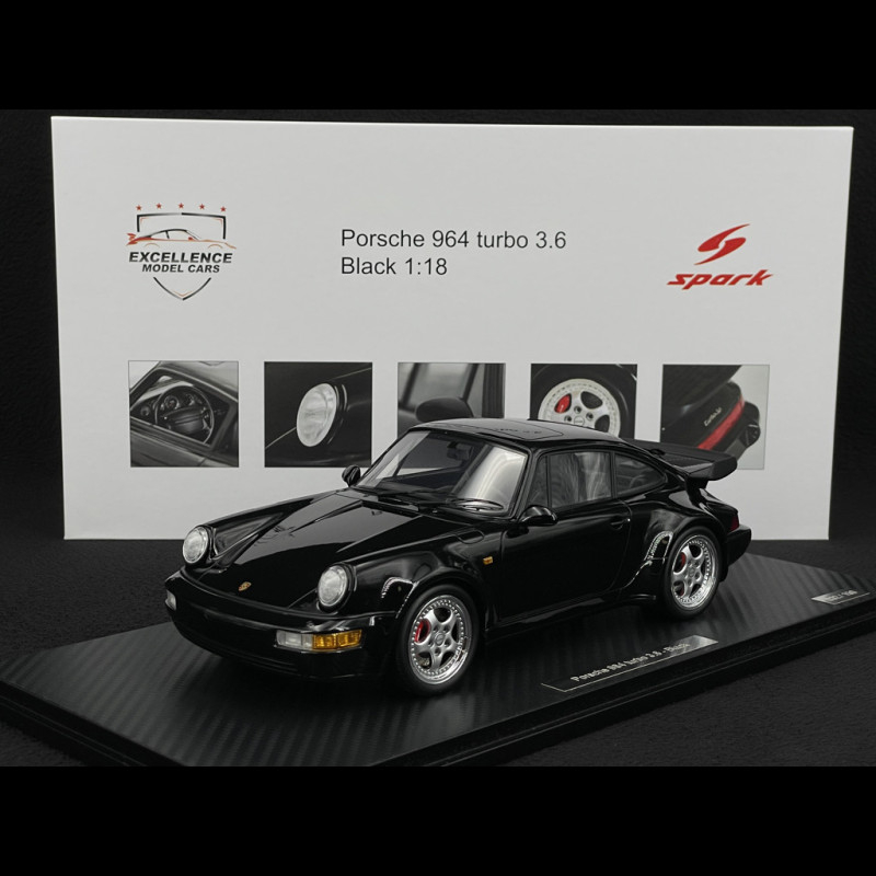 Porsche 911 Type 964 Turbo 3.6 1993 Black RS Selection x Spark 1