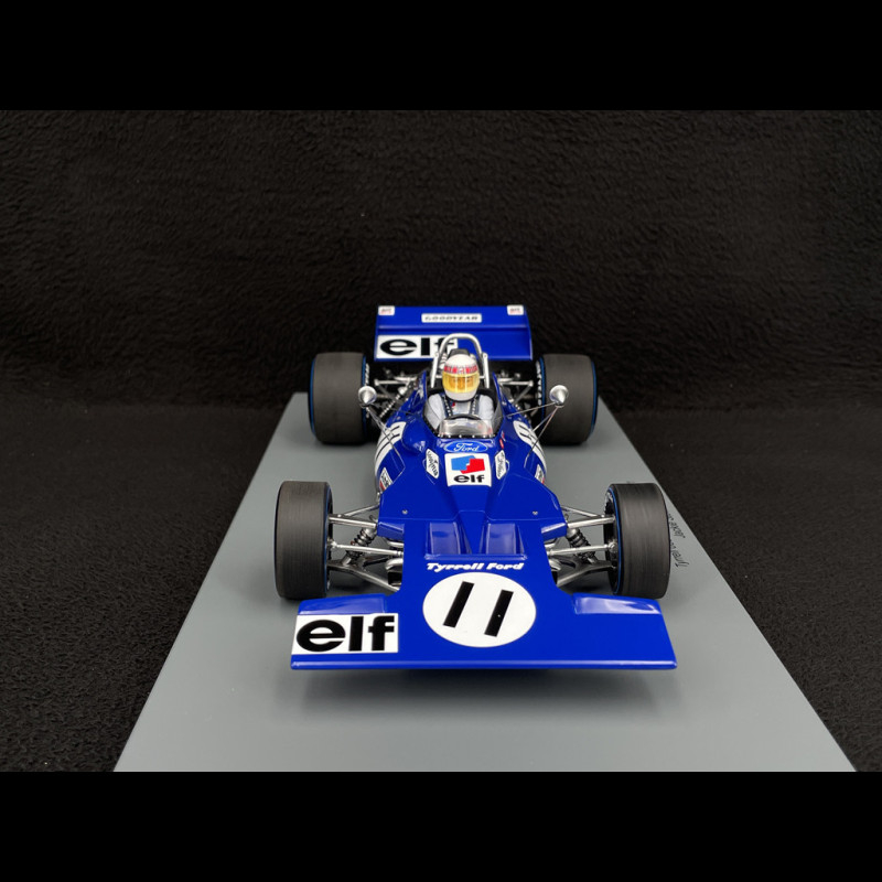 Jackie Stewart Tyrrell 003 n° 11 Winner Monaco GP 1971 1/18 Spark