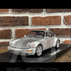 Porsche 911 Typ 964 Turbo 3.6 1993 Silber Grau RS Selection x Spark 1/18 18RSF015