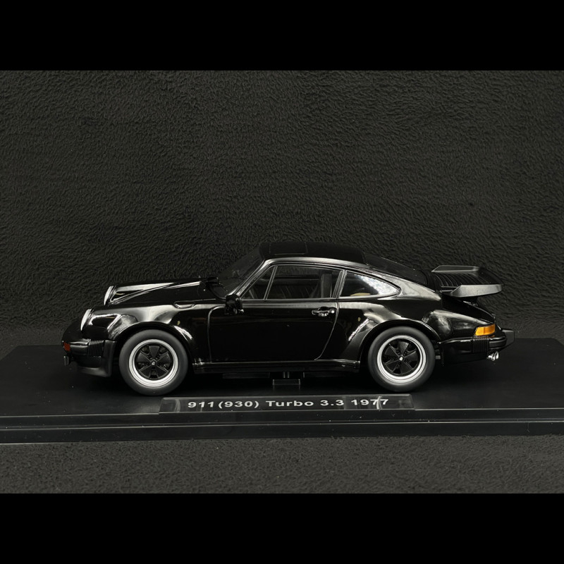 Porsche 911 Turbo 3.3 Type 930 1977 Black 1/18 KK Scale KKDC181443