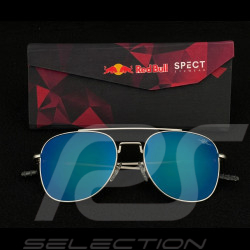 Lunettes de Soleil Red Bull X Spect Eyewear Monture Argentée / Verres Bleus Polarisés LIGHTNING-002