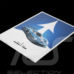 Maserati Poster MC12 Weiß / Blau 920031371